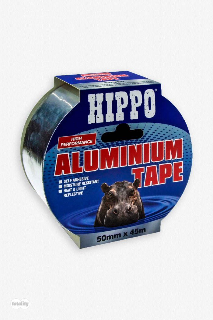 Front Left of Hippo Aluminium Tape 50mm x 45m