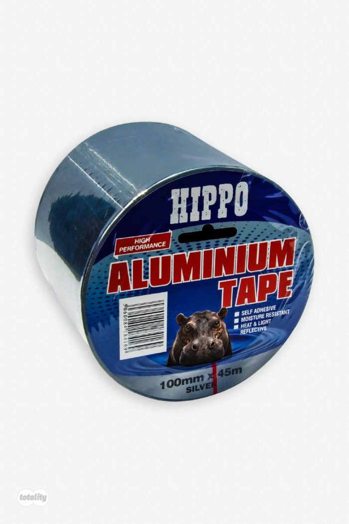 Front Left of Hippo Aluminium Tape 100mm x 45m