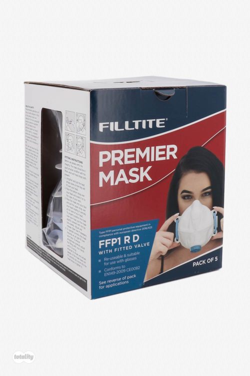 Front left of Filltite Premier FFP1 Face Mask Pack of 5