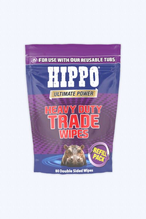 Refill pack of 80 Hippo heavy duty trade wipes