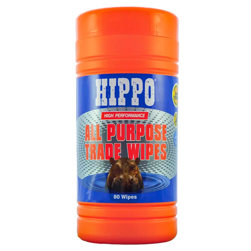 Tub of 80 Hippo all purpose trade wipes